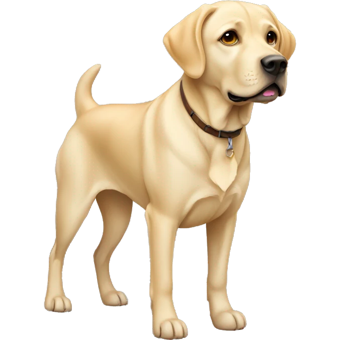 Beige Labrador Full Body emoji