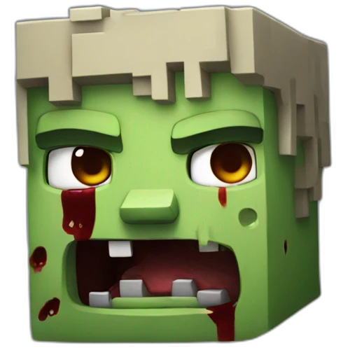 Zombie from Minecraft emoji