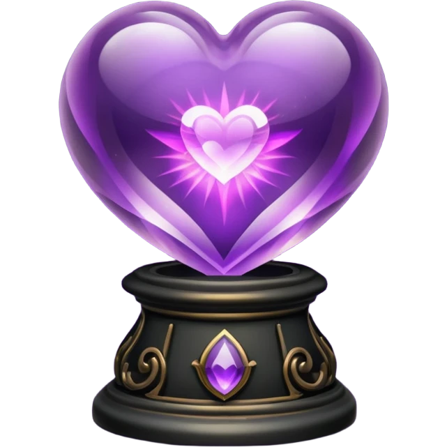 heart with a gothic crystal ball emoji