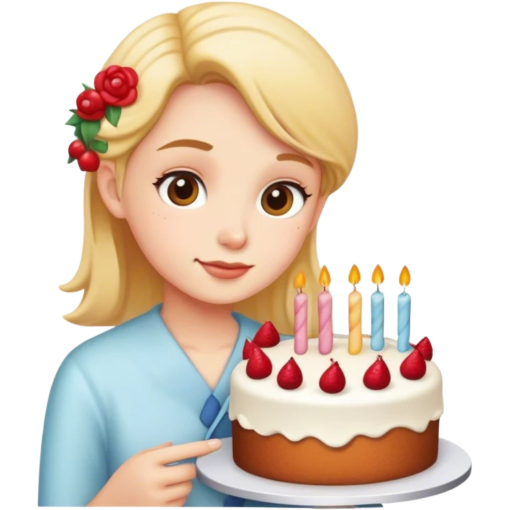 Cooking a cake  emoji