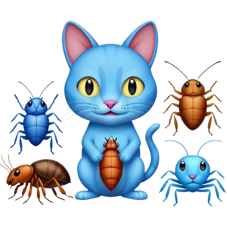 Oggy and the coackroaches cartoon emoji