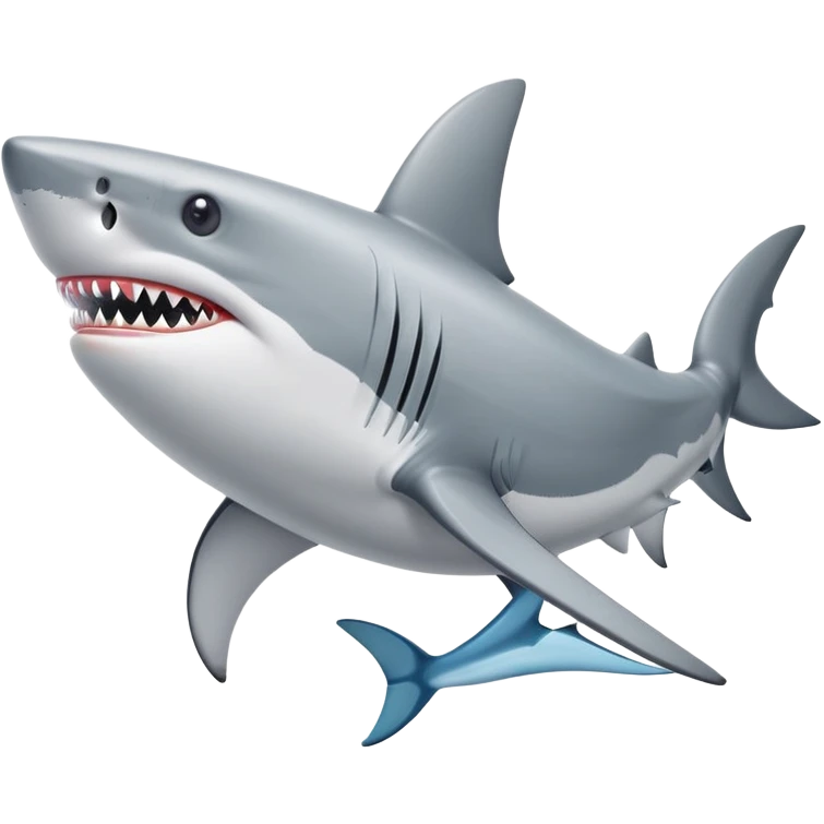 Shark wearing 3 Nike shoes emoji