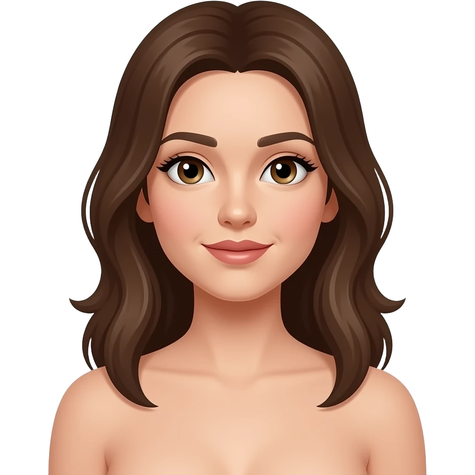Femme nue voire corps emoji