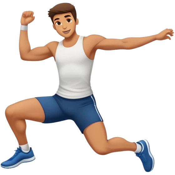 man jumping up and down emoji