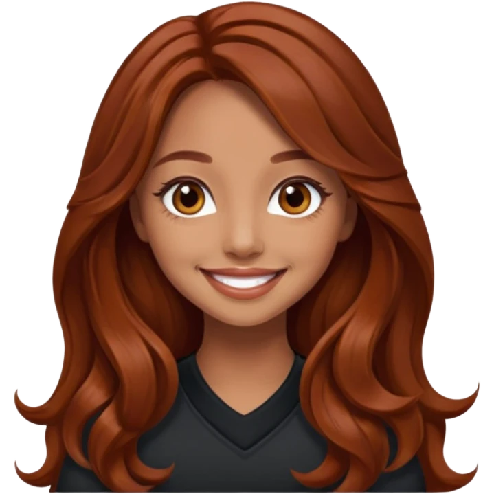 Jade Thirlwall with long reddish brown hair emoji