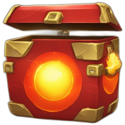 Pokemon Game LootCase Color Red Fire Flame Rich Treasure Legendary Epic Pokeballs and Pokemons Inside this have Shiny Glow emoji