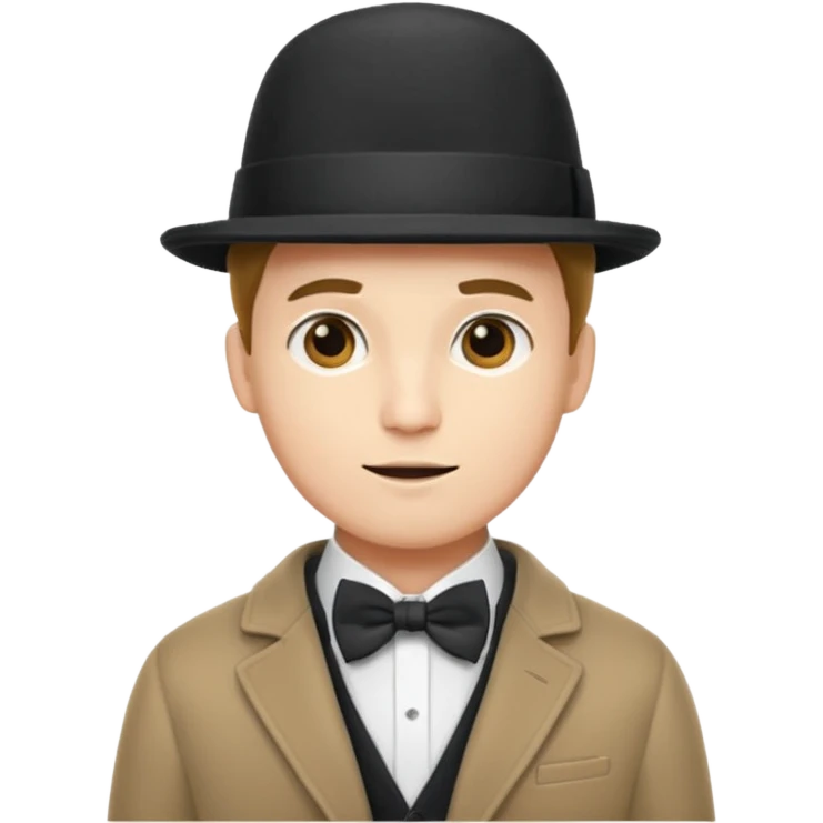 Bow Ties, Coats, and hat, man, modern emoji