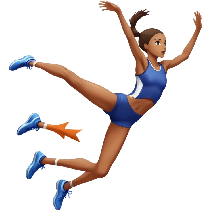 track and field woman high jump emoji
