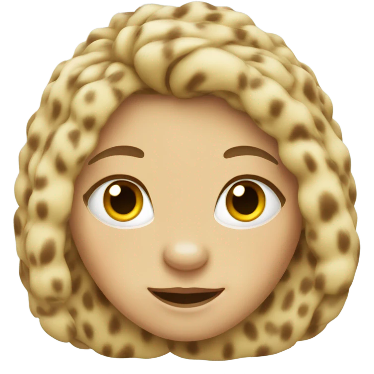 female leopard blonde hair emoji
