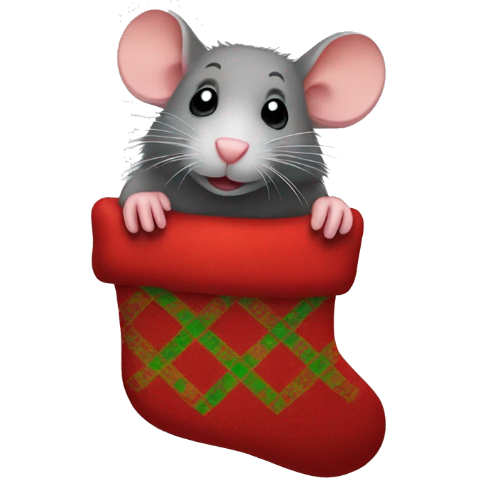 rat with a stocking emoji