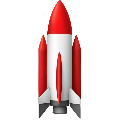 round red outline sign no entry for rocket rockets emoji