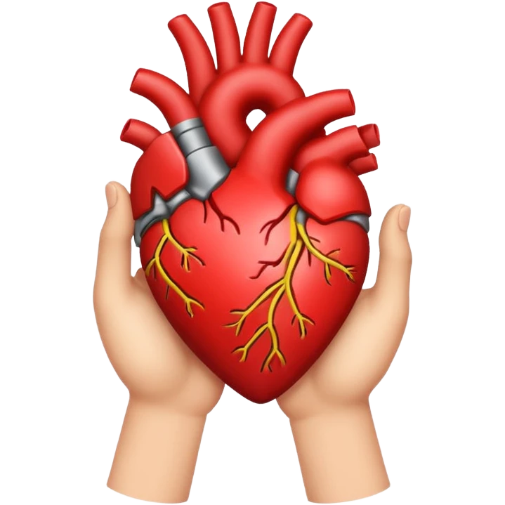 Hand making heart emoji