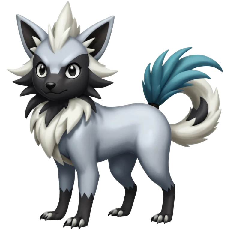 Shiny Zigzagoon-Absol-Trico-Hybrid (Full body) emoji