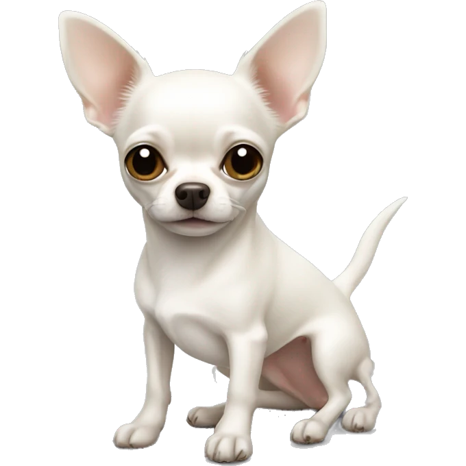 White Chihuahua emoji