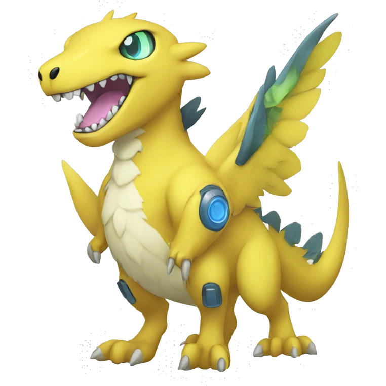 Kawaii cool Digimon-Pokémon-animal full body emoji