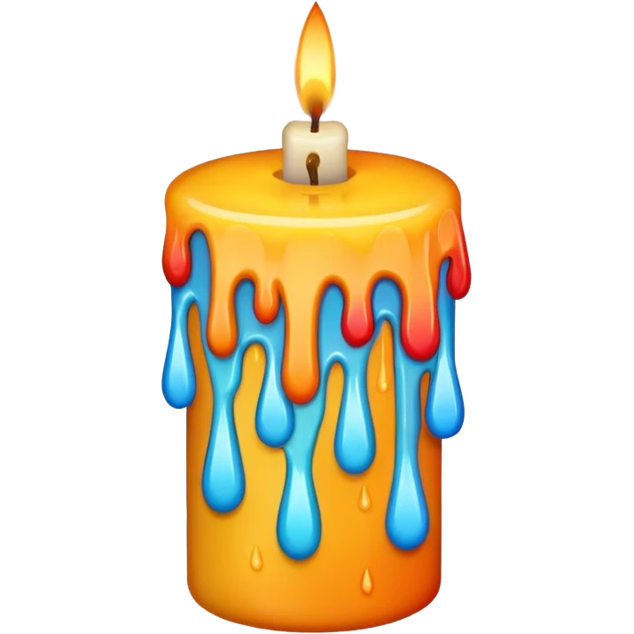 Candle in random Colors emoji