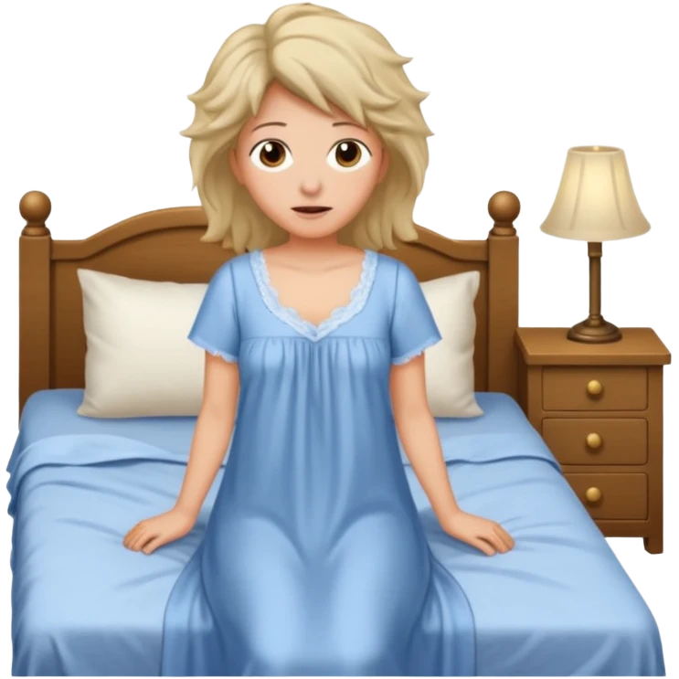 Mom getting up from bed  emoji