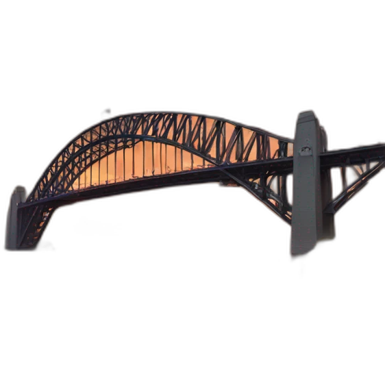 sydney-harbour-bridge beneath fire sea emoji