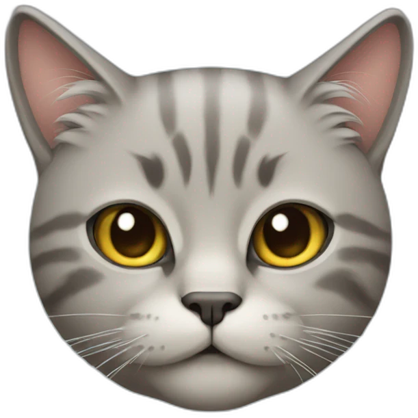A cat with a beard emoji