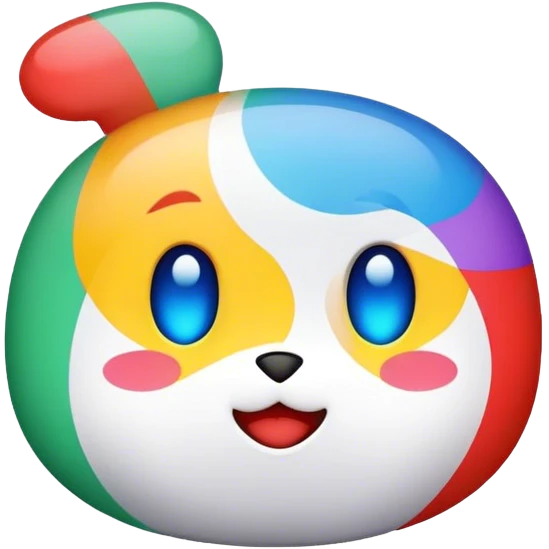 Chat multicolore  emoji