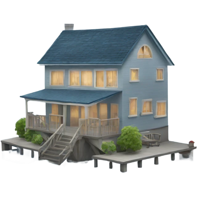 Waterfront house emoji