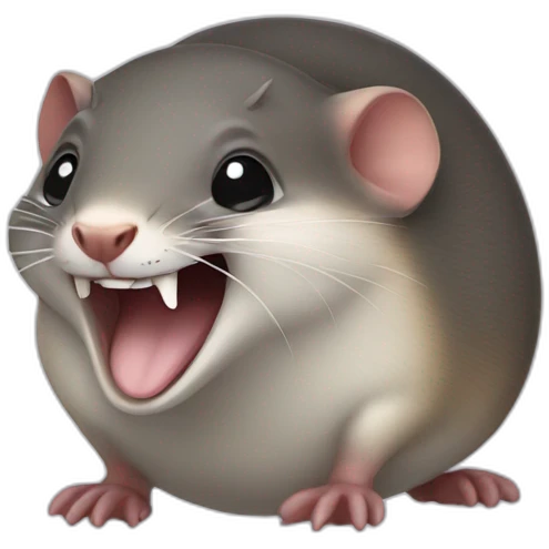 Laughing shrew emoji