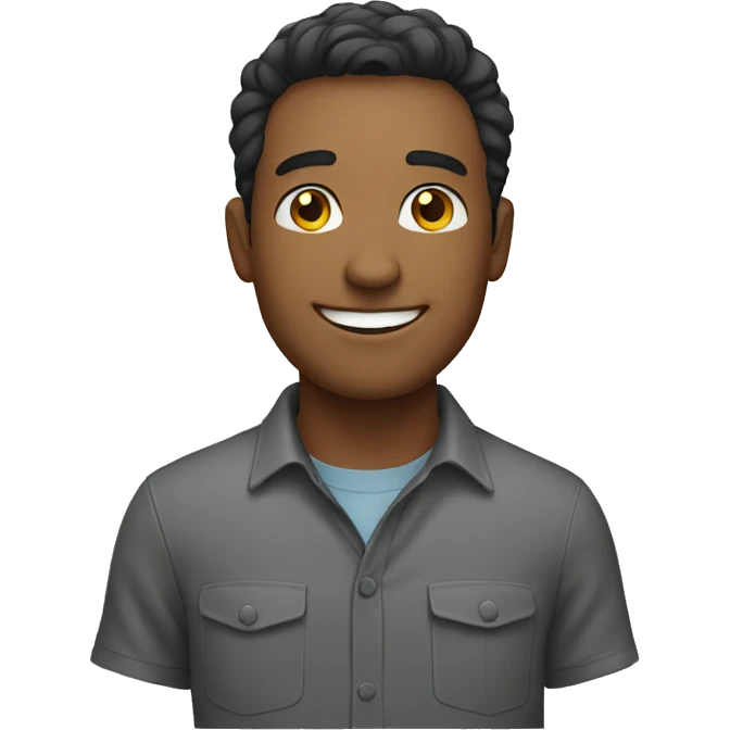 smiling male emoji