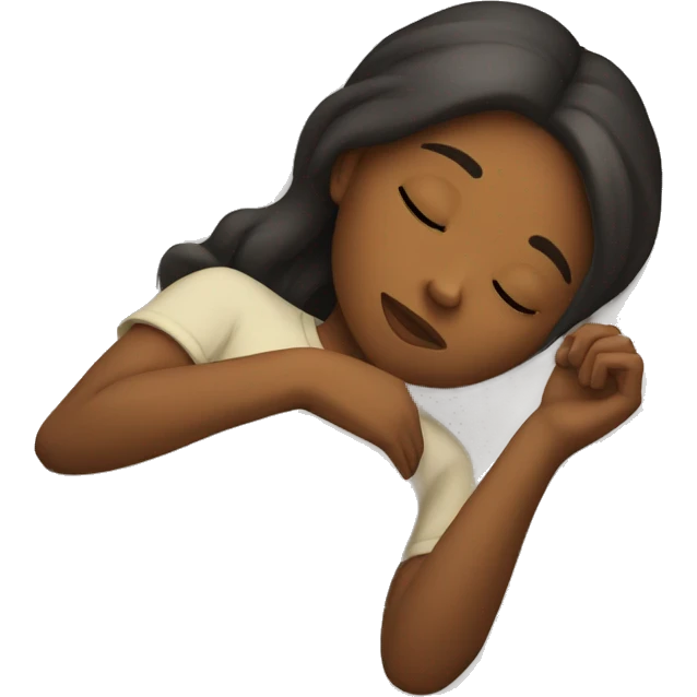 Girl sleeping peacefully  emoji