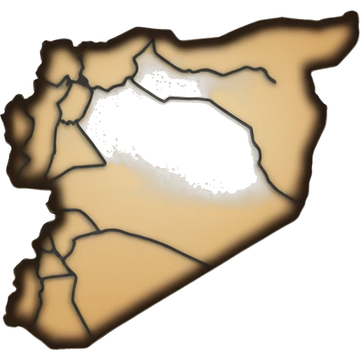 Syria outlined map  emoji