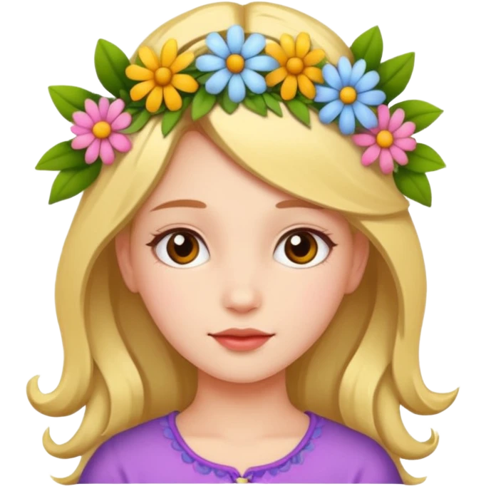 GIRL WITH FLOWERS emoji