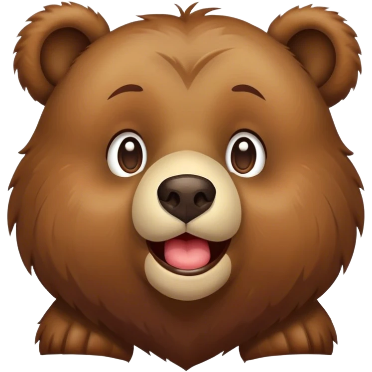 Bear winking with sending a kiss emoji