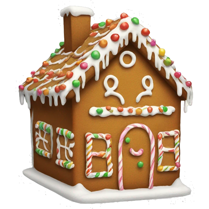 gingerbread house emoji