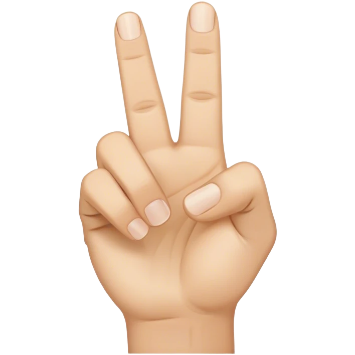 hand with thumb, index and middle fingers raised emoji