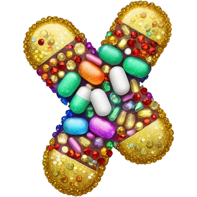 bedazzled antibiotics emoji