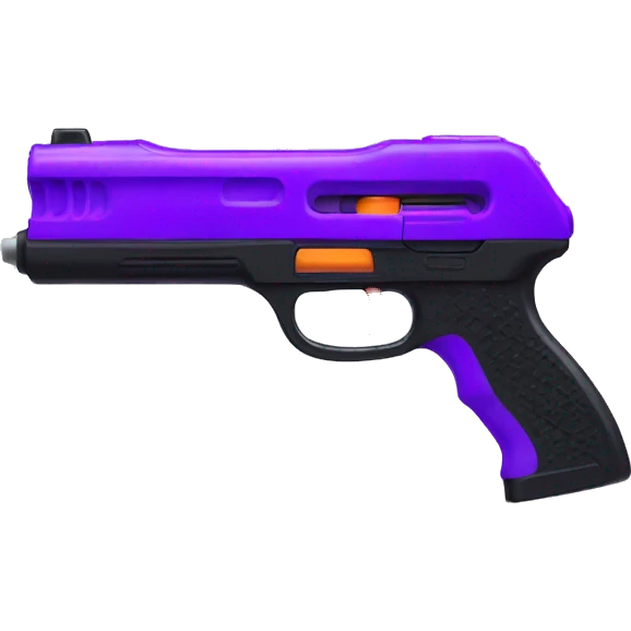 Purple and black Nerf gun  emoji