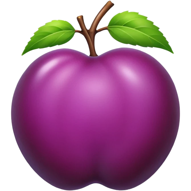 single plum emoji