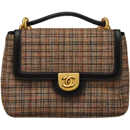 Tweed chanel bag  emoji