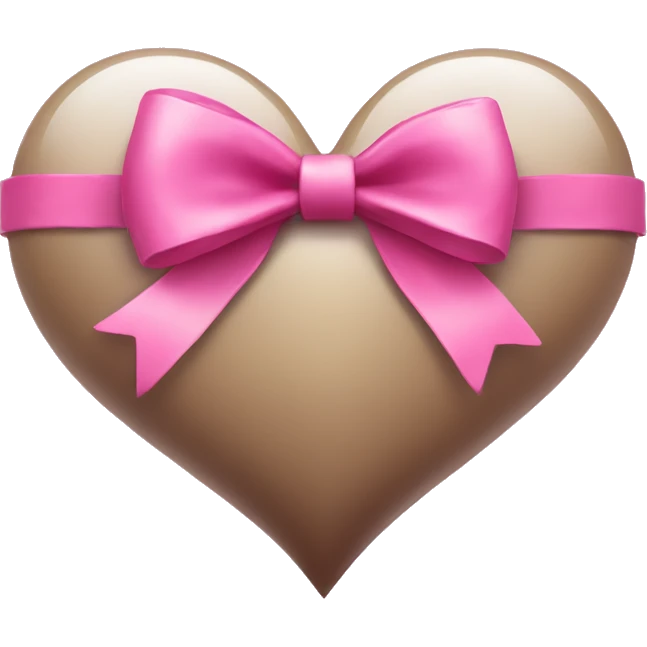 Heart with pink bow emoji