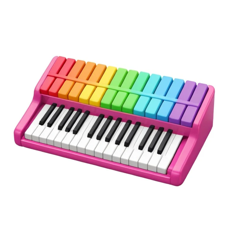 piano keyboard light toy emoji