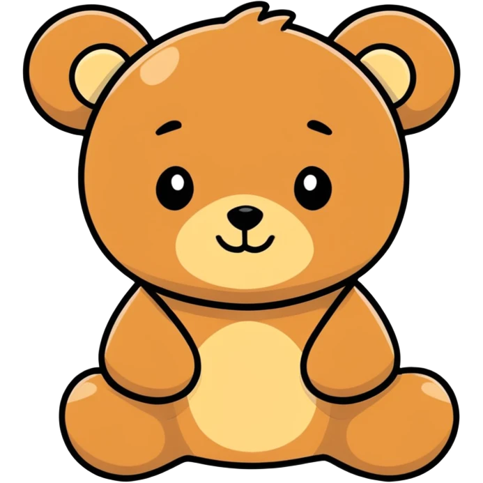 cute teddy bear emoji