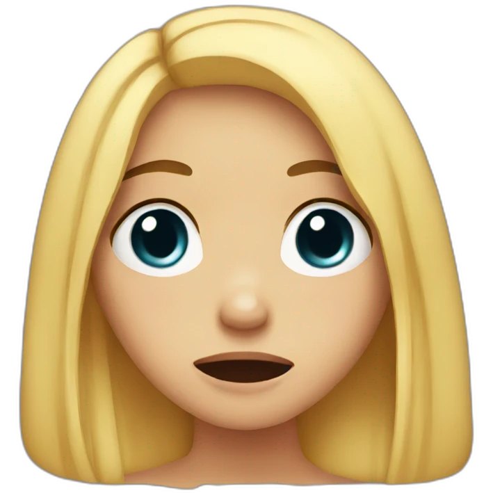 Crying girl emoji