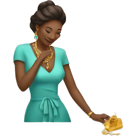 elegant jewelry creator at work emoji