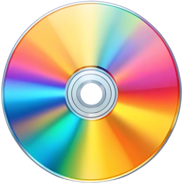 Cd disc with stickers emoji