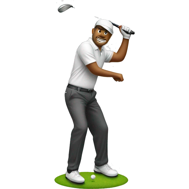 Golfer swinging a club emoji