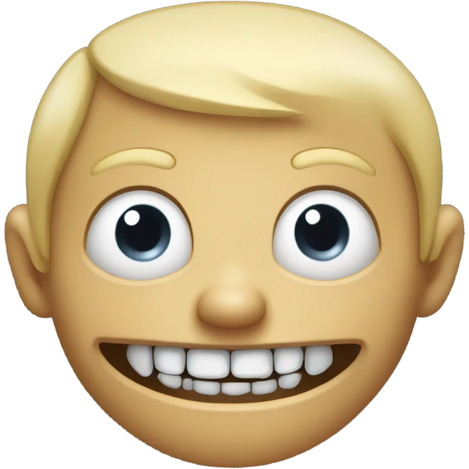 Creepy smile  emoji