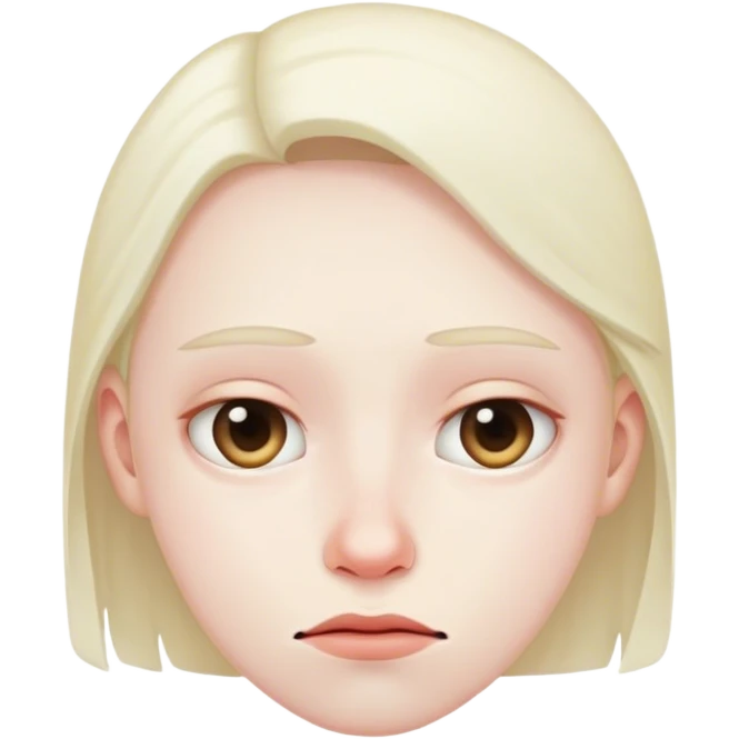 Uncomfortable face emoji