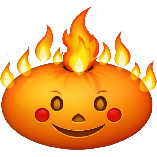 Can you make Christmas decorations cooperative with fire and have the text pyromaniacs  emoji