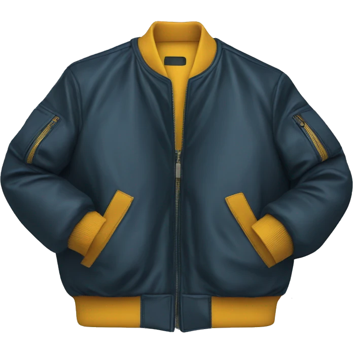 bomber jacket product, clothes, isolated emoji