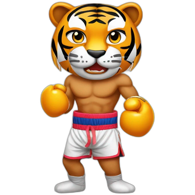 Muay thai Tiger  emoji