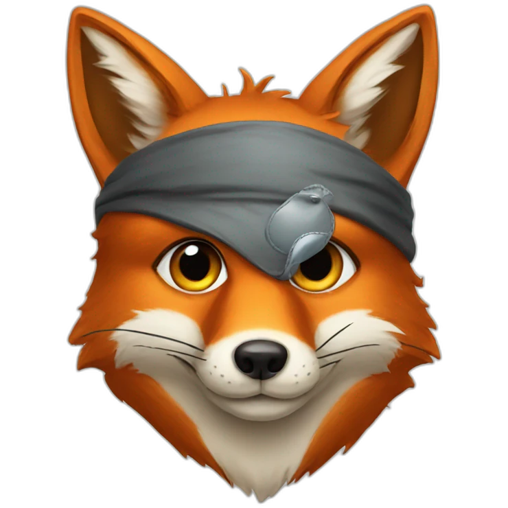 fox with eye patch emoji